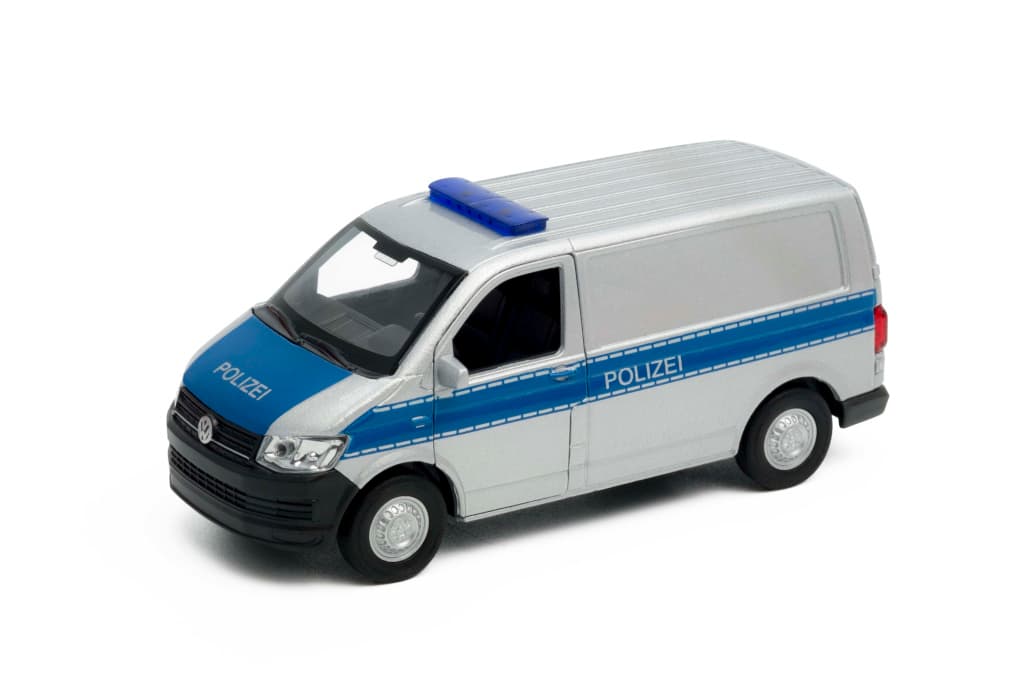 Welly Volkswagen Transporter T6 VAN 1:34 policejní