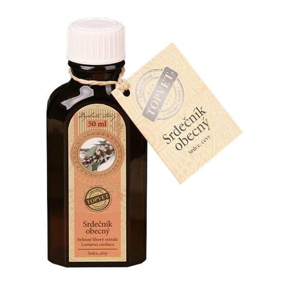 TOPVET Srdečník obecný - kapky 50 ml srdce, cévy