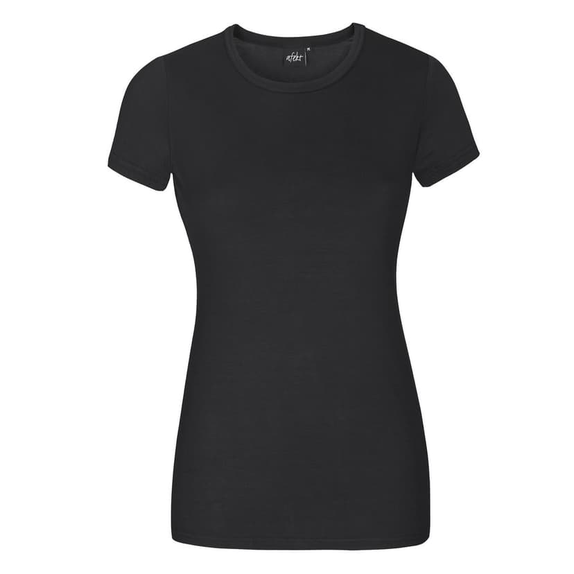 CLASSIC bambusové tričko krátký rukáv Bambutik - ŽENA černá S