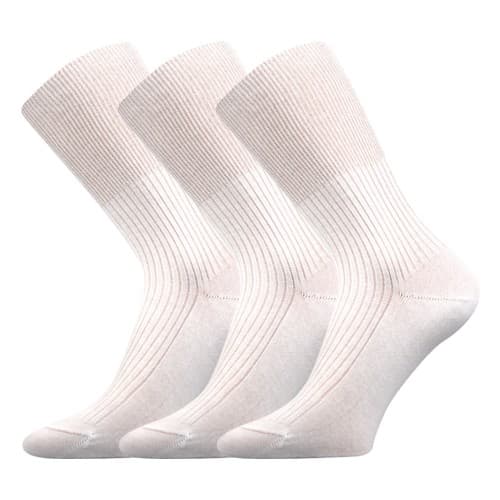 ZDRAVAN zdravotní 100% bavlněné ponožky Lonka 38-39 bílá