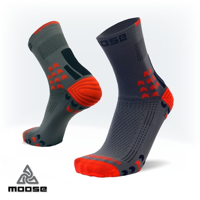 TRAIL NEW kompresní běžecké ponožky Moose červená L