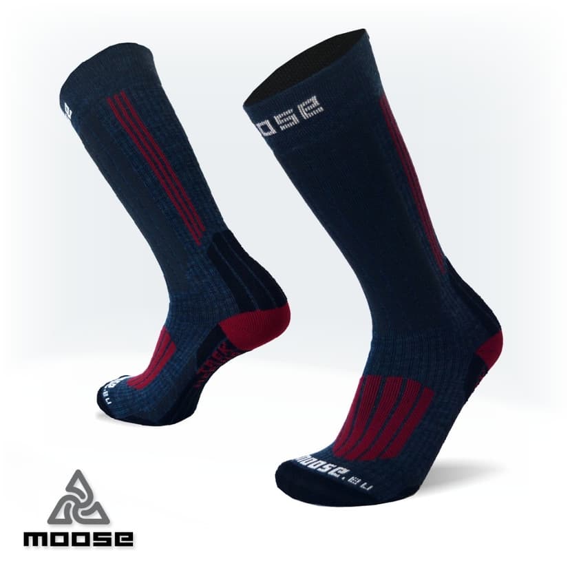 TREK turistické merino ponožky Moose modrá L
