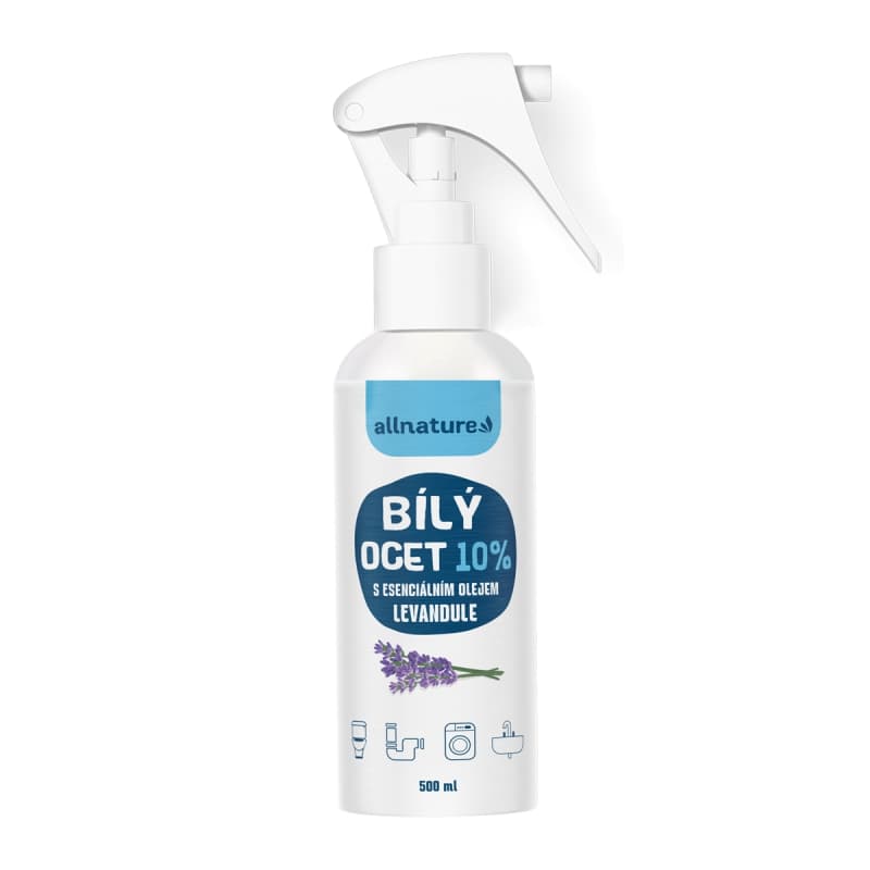 Allnature Bílý ocet sprej 10 % levandule 500 ml - Allnature