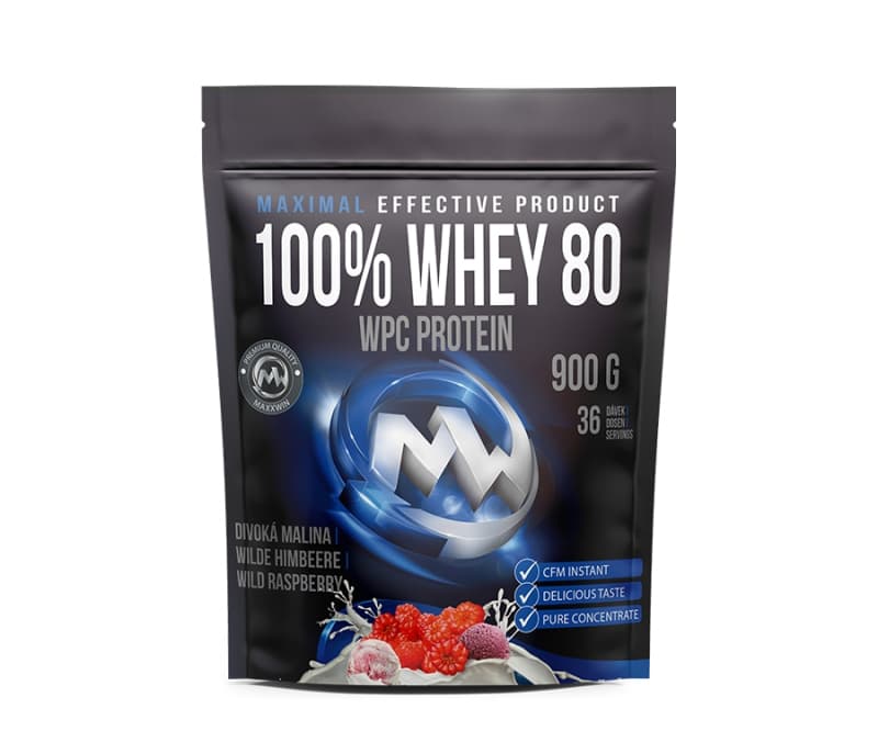 100% MaxxWin WHEY Protein 80 900g (Čokoláda) - MaxxWin
