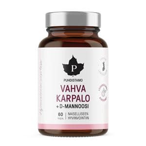 Puhdistamo Strong Cranberry + D-mannose 60 kapslí (Extrakt z brusinek s D-manózou)) - Puhdistamo