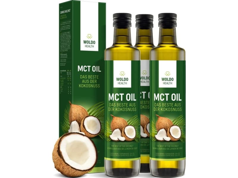 2+1 Woldohealth MCT olej  3x500 ML ( 100% KOKOSOVÉHO OLEJE) - Woldohealth