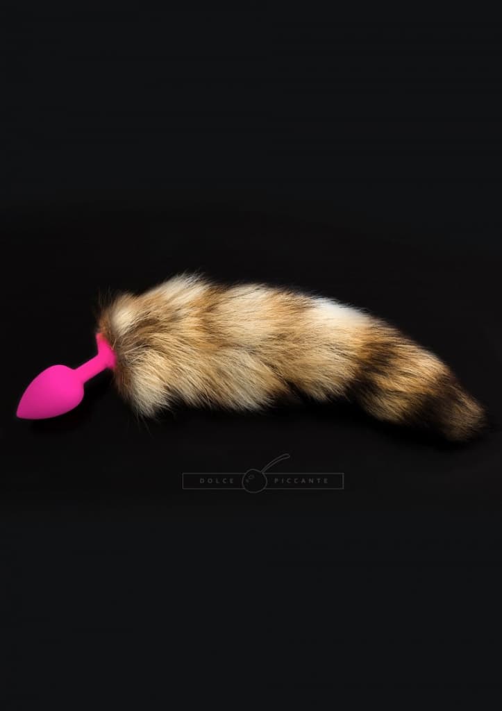 Dolce Piccante - Anální kolík Jewellery Plug silicone with Tail purple